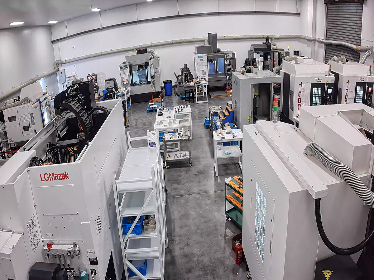 Five-axis CNC machining workshop