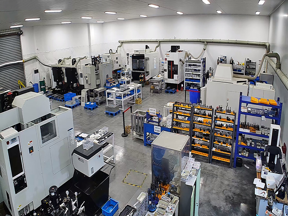 CNC machining workshop